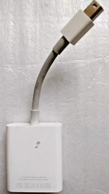 Apple OEM Original Genuine A1307 Mini DisplayPort to VGA Adapter White MB572Z/B! - Image 1 of 4