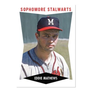 2023 Topps TBT 6 “1960 Sophomores” #18 ⚾️ Eddie Mathews ⚾️ Milwaukee Braves - Picture 1 of 2