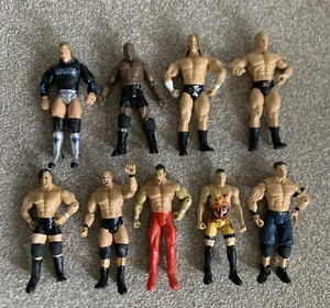 Jakks Pacific WWE Wrestling Action Figuren WWF AEW TNA ECW WCW Konvolut X 9 Konvolut - Bild 1 von 11
