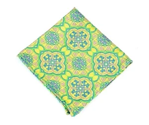 Lord R Colton Masterworks Pocket Square - Trujillo Sun Lime Silk - $75 New - Picture 1 of 2