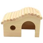 Wooden Hideout for Small Pets Fun and Natural Toy for Hamsters and Hedgehogs