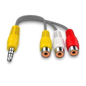 Nuevo cable AV FFALCON 3,5 mm a 3RCA - Adaptador de audio y video para TV y medios... - Imagen 1 de 1