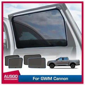 PRE-SALE AUSGO Magnetic Sun Shade for GWM Cannon 2020+ Mesh UV Protection 4PCS - Picture 1 of 10