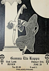 Philadelphia PA High School Fraternity Gamma Eta Kappa Invitations Lot 1920s - Picture 1 of 10