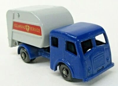 Matchbox #15 Dennis CLEANSING SERVICE REFUSE Truck black plastic wheels diecast - Image 1 of 4