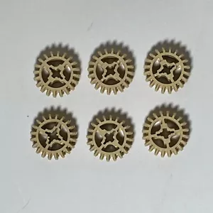 LEGO Technic Gear 20 Tooth Double Bevel 32269 Tan - Lot of 6 - Picture 1 of 1