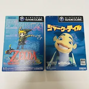 Set of 2 GC The Legend of Zelda: Tact of the Wind & Shark Tale GAMECUBE JPN ver. - Picture 1 of 6