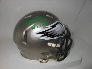 Nick Foles Autographed Philadelphia Eagles Flash Mini Helmet SB LII MVP Fanatics