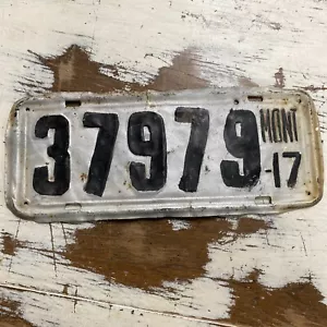 1917 Montana (expired) License Plate #37979 - Perfect Restoration Project! - Picture 1 of 7