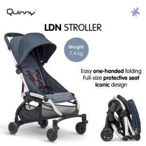 ⭐️ QUINNY LDN Graphite Lightweight City Holiday Stroller Pushchair BIRTH+ NEW - Picture 1 of 6