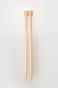 ChiaoGoo 9 Inch Moso Bamboo Natural Single Point Knitting Needles - 1011 - Picture 1 of 3