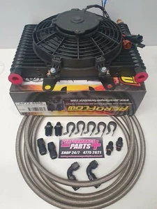 Aeroflow GM TH400 Turbo 400/350 Standard Auto Trans Oil Cooler Kit - Picture 1 of 3