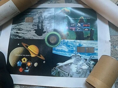 United States US stamps - Scott 3409-3413 Space holograms - 5 uncut panes 2000 - Image 1 of 4