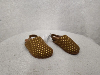 Sandalias de bebé Gap 9-10 marrón textil con cordones punta cerrada cómodas acogedoras zueco zapatos Foto 1 de 4