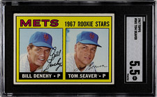 SGC 5.5 1967 Topps #581 Tom Seaver Rookie Stars HOF New York Mets No Reserve