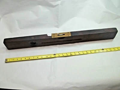 Level, Vintage STANLEY No. 0, SW, 28" Long Cherry Wood, Woodworkers Level, USA - Image 1 of 4