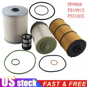 Fit Freightliner DD13 DD15 DD16 Oil & Fuel Filter Kit P551063 LF17511 P551011 - Picture 1 of 12