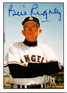 Bill Rigney autographed baseball card (Los Angeles Angels) 1981 TCMA #457