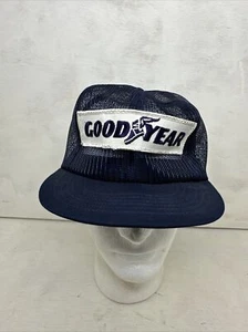 Vintage Goodyear Reifen Patch komplett Mesh Trucker Mütze Made in USA schneller Versand - Bild 1 von 8
