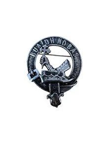 Spilla distintivo berretto peltro MacDougall Clan Crest - Foto 1 di 1