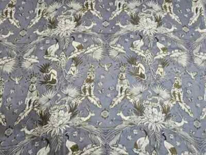 25 Yard Indian Hand Block Print Floral 100% Cotton Women Dress Craft Fabric - Picture 1 of 5