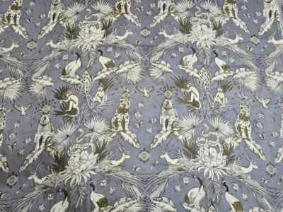 25 Yard Indian Hand Block Print Floral 100% Cotton Women Dress Craft Fabric - Image 1 of 4
