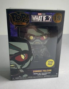 FUNKO POP! PIN - ZOMBIE FALCON 19 ☆ What if ...? ☆ Glows in the Dark ☆ NEW - Picture 1 of 2