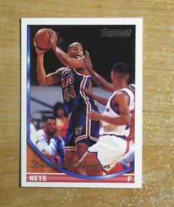 DERRICK COLEMAN 1992-93 Topps GOLD Card #166 Cuse, Nets - Picture 1 of 2