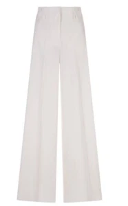 Max Mara High-Rise Wide-Leg Cotton Trousers. M - Picture 1 of 8