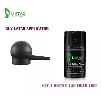 Aplicador de spray de fibra capilar con una botella gratis Fibra capilar negro 12 g Foto 1 de 4