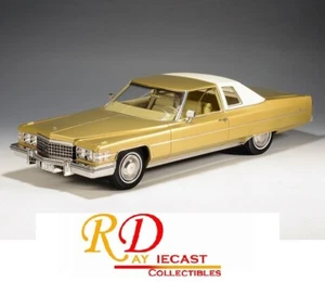 1974 CADILLAC COUPE DEVILLE PROMENADE GOLD MET 1:18 SCALE BY STAMP MODELS - Picture 1 of 4