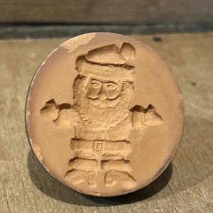 Sello de galletas Rycraft de cerámica de arcilla vintage Navidad Papá Noel - Imagen 1 de 3