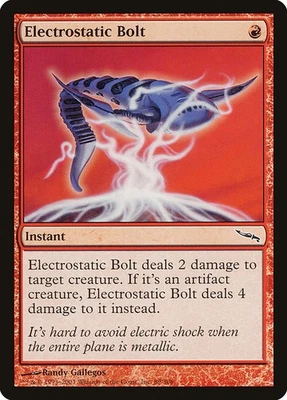 (2x) ELECTROSTATIC BOLT - Mirrodin – MTG Magic the Gathering Card - Common - Image 1 of 4