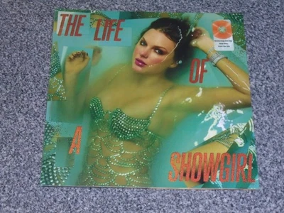 TAYLOR SWIFT The Life Of A Showgirl Vinyl LP (Orange Glitter) New & Sealed - Image 1 of 2