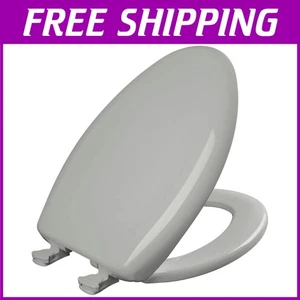 Modern Ice Grey Toilet Seat - Easy Clean & Change Hinges - Picture 1 of 8