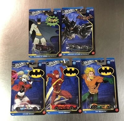 HOT WHEELS NEW BATMAN DC SILVER SERIES ( SET OF 5 ) HDG89-956Q CASE BATMOBILE - Image 1 of 4