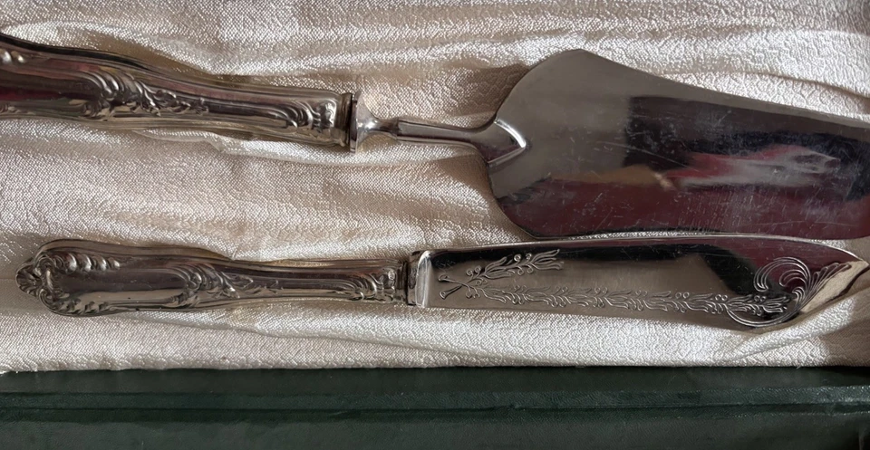 Servizio Posate Da Taglio Dolce Argento 800/900 Vintage - Immagine 1 di 4