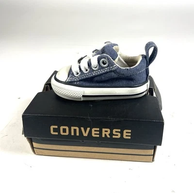 Zapatillas sin cordones Converse All Star azul tormenta niño pequeño talla 2 Foto 1 de 4