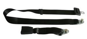 Beckengurt schwarz für Rücksitze Oldtimer Sicherheitsgurt 2-Punkt Universal - Picture 1 of 1