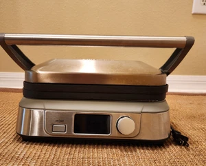 Cuisinart GR-5B Electric Griddler FIVE 5-in-1 Tested Condition LCD Displa-Tested - Picture 1 of 15