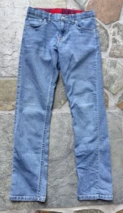 Girl’s Levi's 511 Stretch Red Waistband Denim Blue Jeans size 14 Regular - Picture 1 of 10