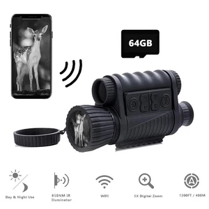 WG650Pro Night Vision Monoculars WiFi APP Infrared IR NV Monocular with 64G Card - Picture 1 of 6