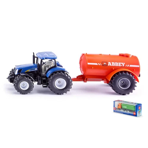 TRATTORE CON AUTOBOTTE LIQUAMI 1:50 Siku Mezzi Agricoli e Accessori Modellino Nu - Immagine 1 di 1