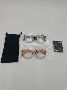 New Women'S Fashion Pearl Blue Light Blocking Reading Glasses set of 2 +2.00 - Picture 1 of 11