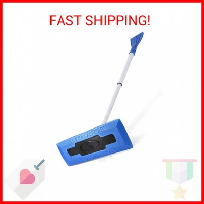 Snow Joe 18" Telescoping Snow Broom & Ice Scraper for Car Windows, No-Scratch Fo - Image 1 of 2