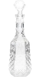 Karaffe Glasflasche Weinkaraffe Dekantierer Liköre, Cognac, Whisky 1000ml MD5 - Bild 1 von 2