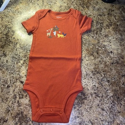 Body infantil 12M Carters vida silvestre desierto zoológico animales jirafa koala leopardo Foto 1 de 4