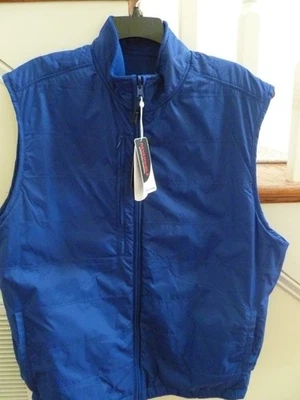 Chaleco Reversible Viento Acolchado Azul Greg Norman Para Hombre 100% Microfleece Talla L Nuevo Con Etiquetas Foto 1 de 4