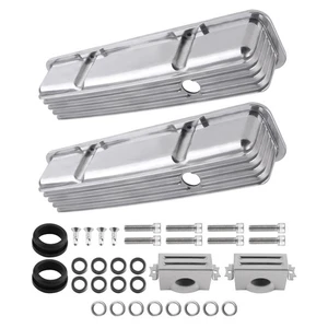 1Pair Aluminum Valve Covers Mounting Hardware For small block 283, 302 1958-1986 - Picture 1 of 12