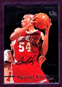 1995 Classic Rookies GERARD KING Certified Autograph Kentucky Wildcats 60 / 3945 - Picture 1 of 2